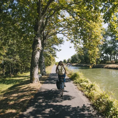 Cyclotouriste à Briare