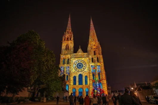 Cathédrale de Chartres lors de Chartres en lumières