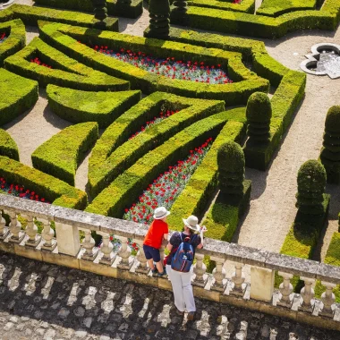 The gardens of the château of Villandry 